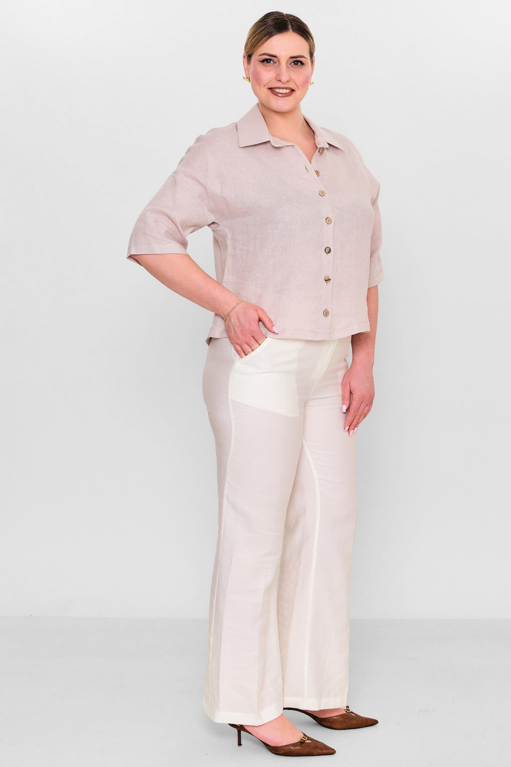 Salkim - Plus Size Shirt (SLK26Y36315BB) - 8690200155536