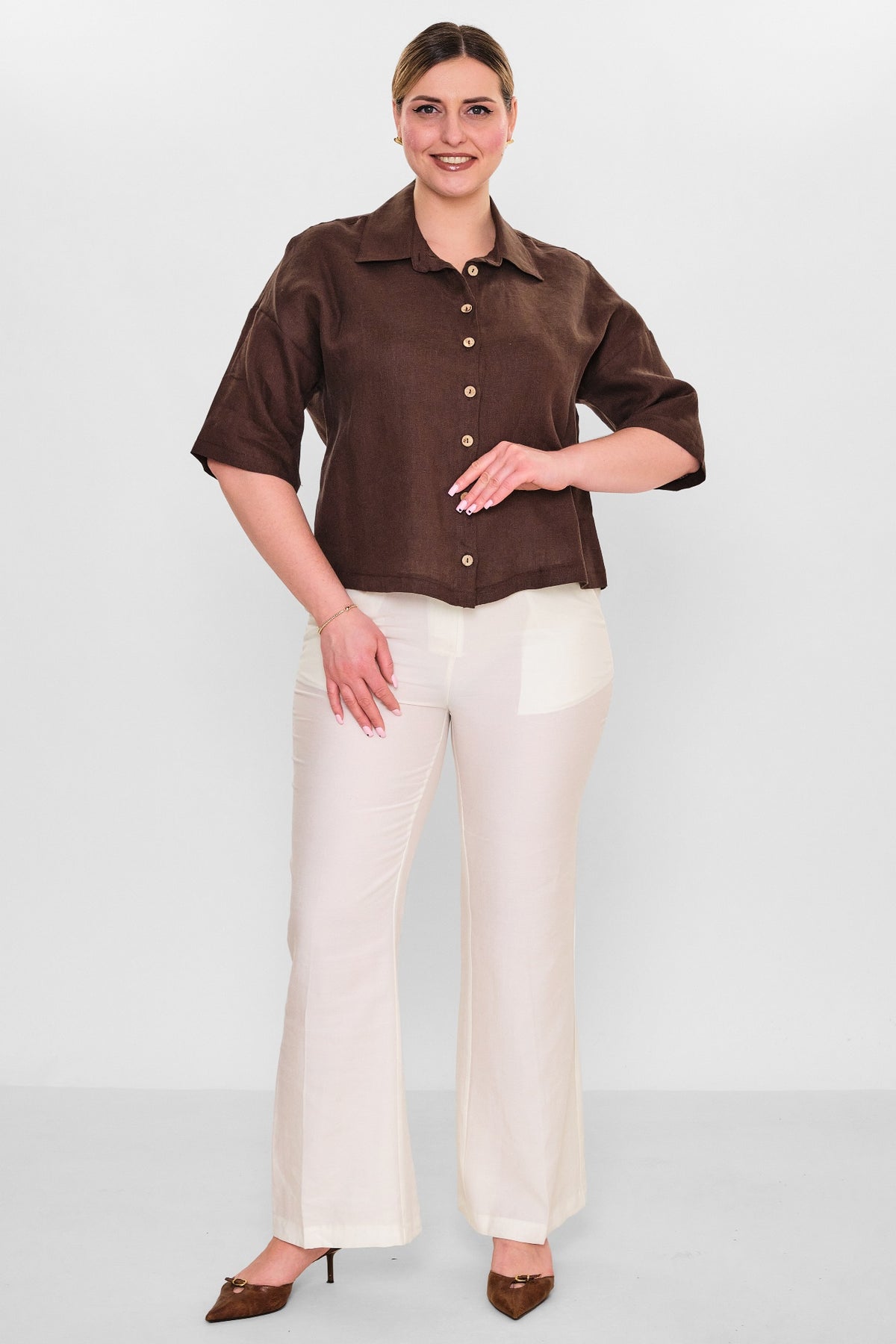 Salkim - Plus Size Shirt (SLK26Y36315BB) - 8690200155543