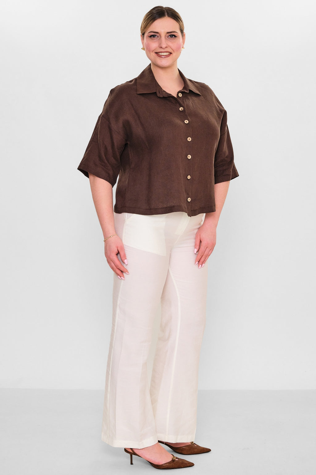 Salkim - Plus Size Shirt (SLK26Y36315BB) - 8690200155543