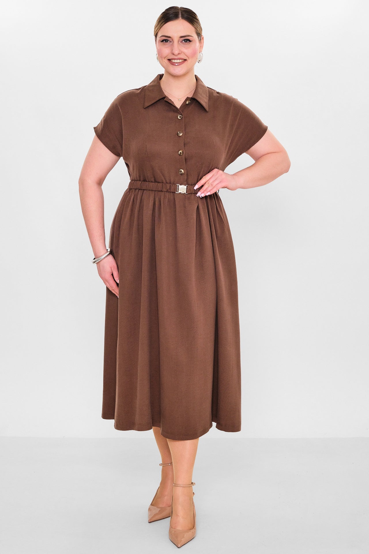 Laluce - Plus Size Dress (L2.Y26.ELB.2E666) - 8690200155871