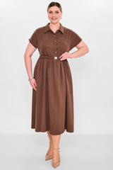 Laluce - Plus Size Dress (L2.Y26.ELB.2E666) - 8690200155871