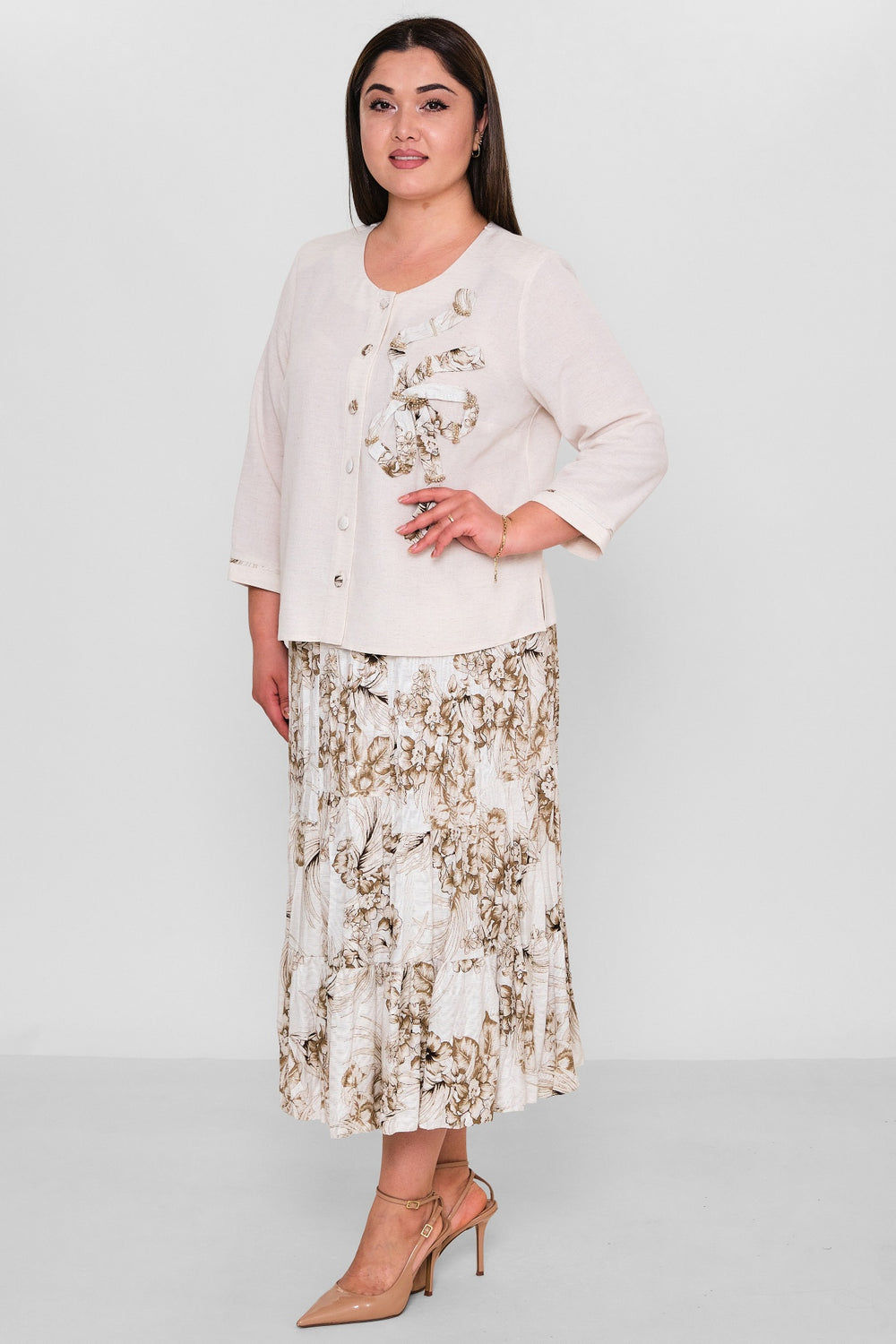 Gumanize - Plus Size Suit (GMZTK458-6685) - 8690200156014