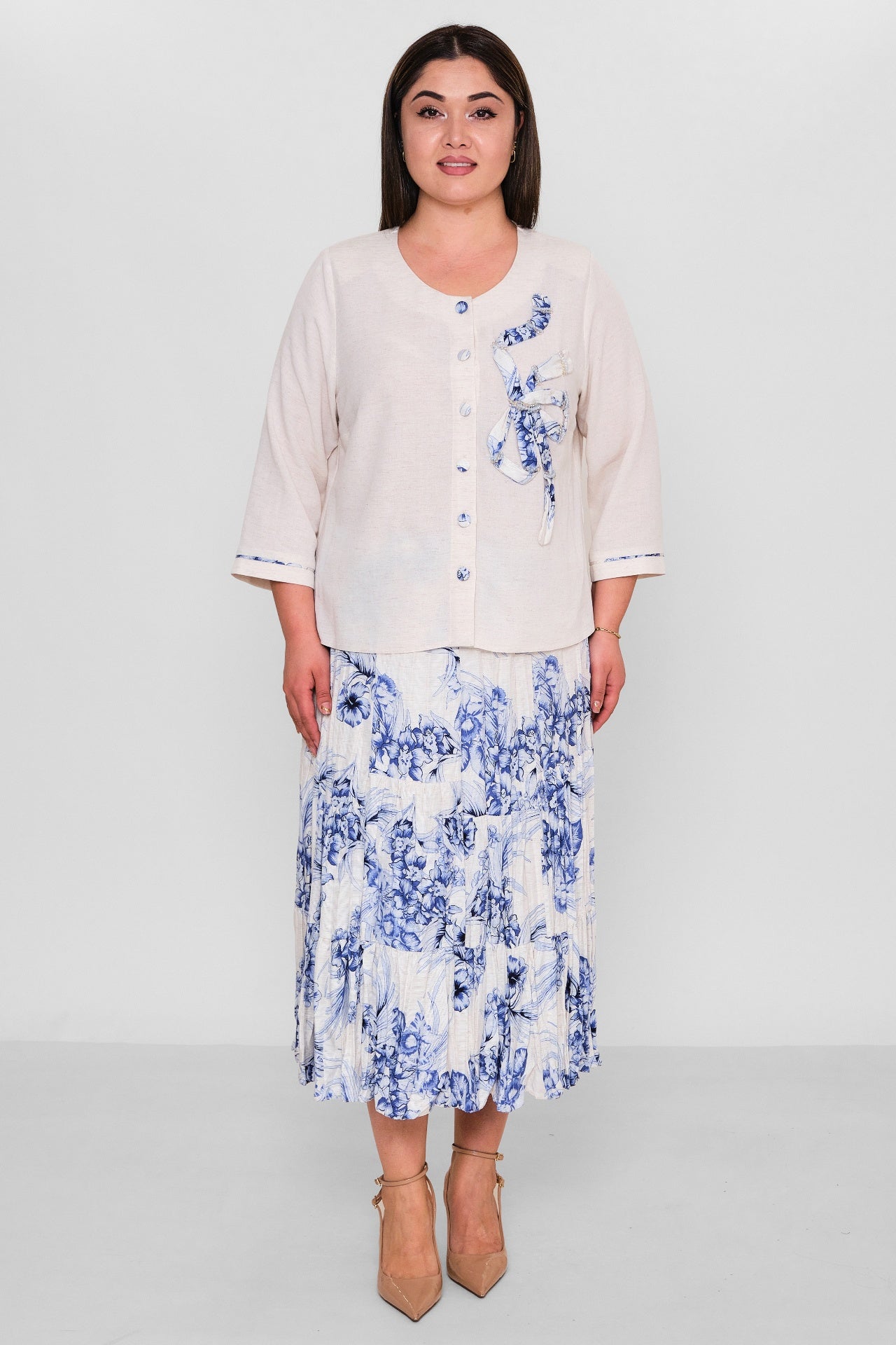 Gumanize - Plus Size Suit (GMZTK458-6685) - 8690200156021