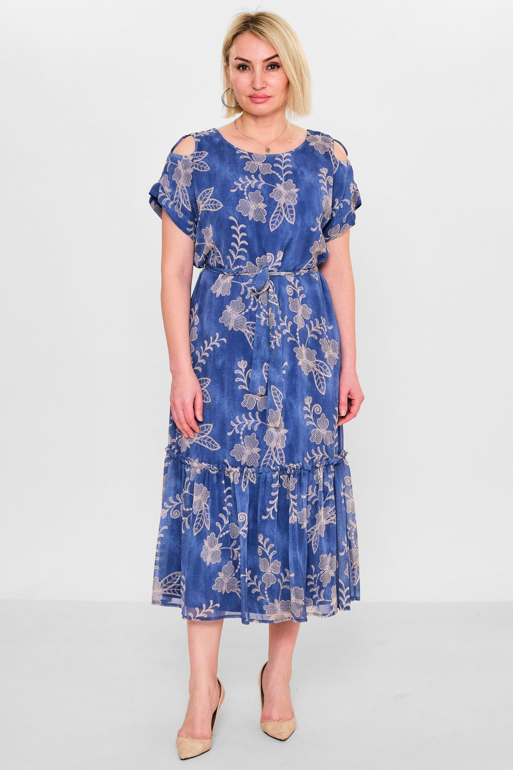 Revaro - Plus Size Dress (RVR26YS-9086) - 8690200156120