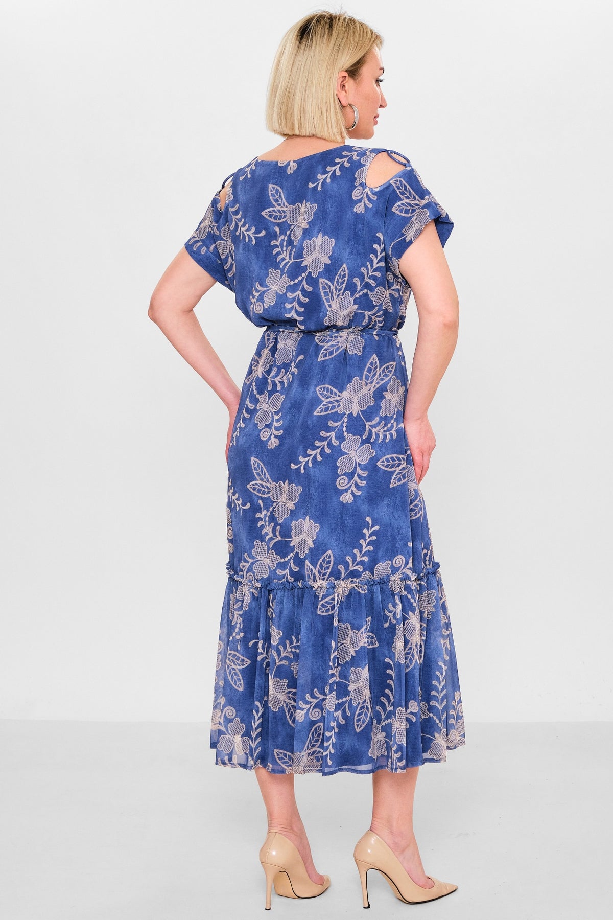 Revaro - Plus Size Dress (RVR26YS-9086) - 8690200156120