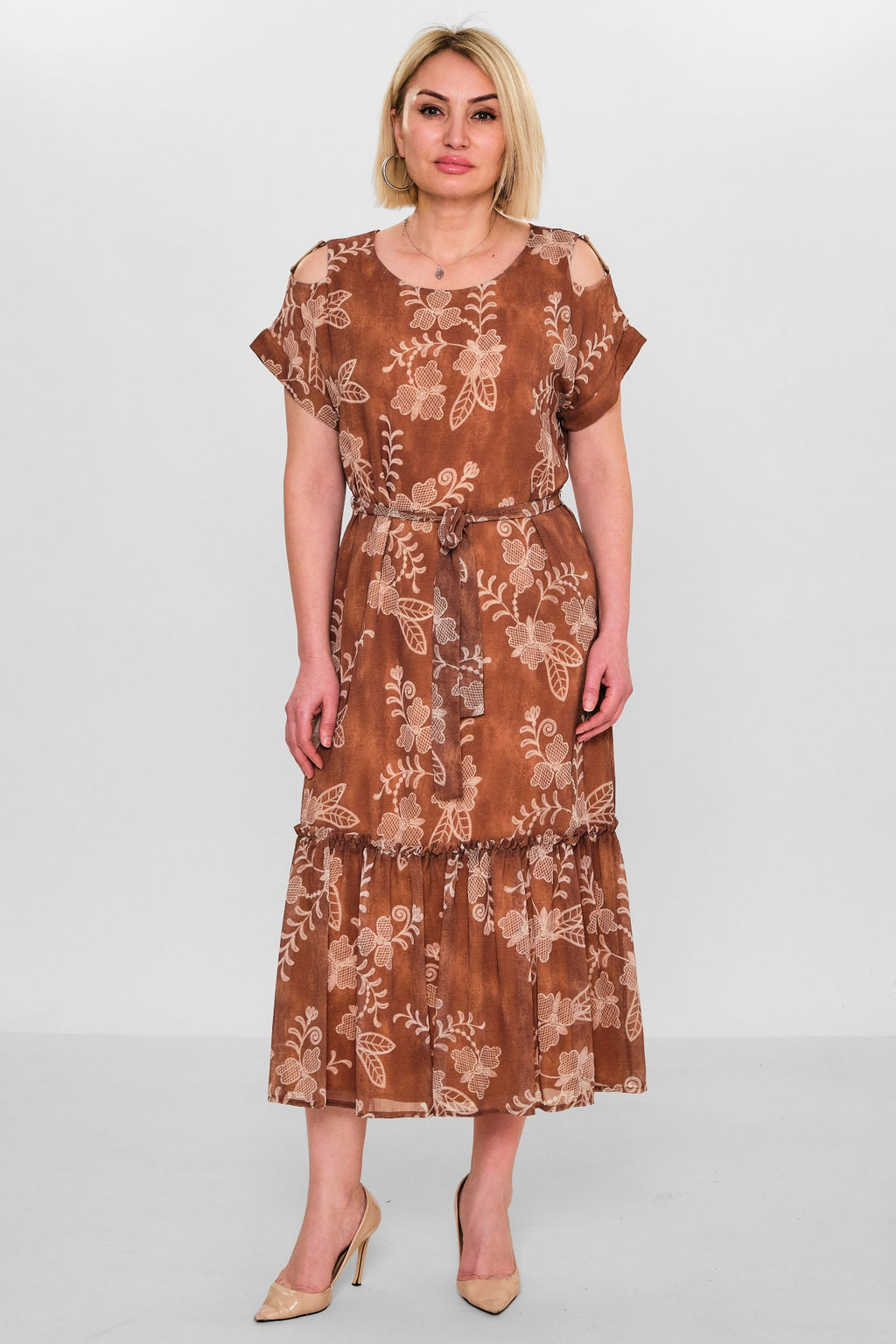 Revaro - Plus Size Dress (RVR26YS-9086) - 8690200156137