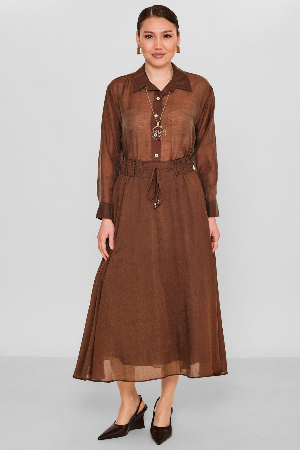Jarrivee - Plus Size Skirt (JRVSS26J3209) - 8690200156656
