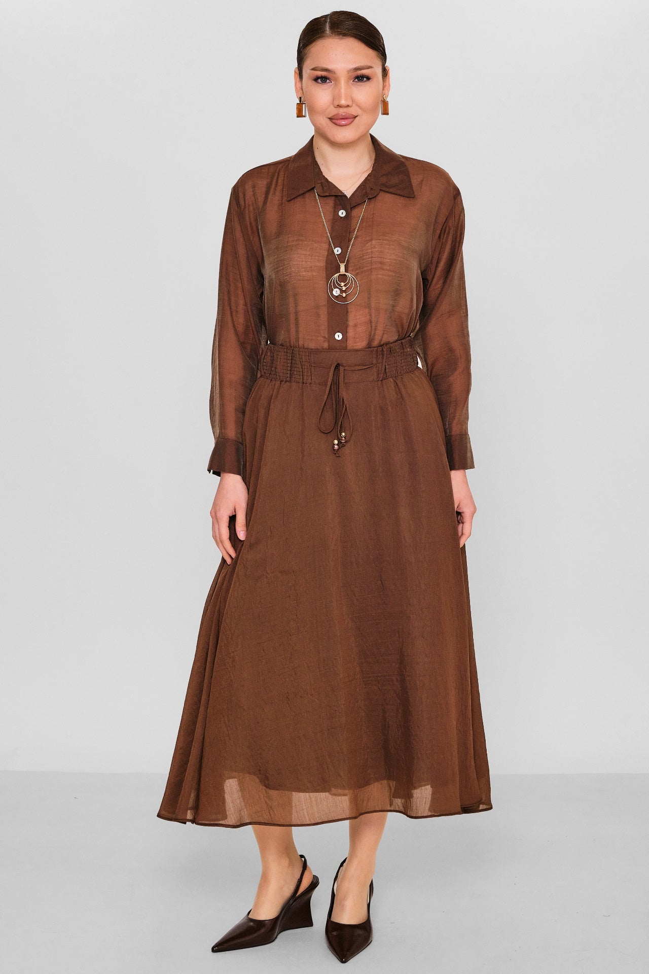 Jarrivee - Plus Size Skirt (JRVSS26J3209) - 8690200156656