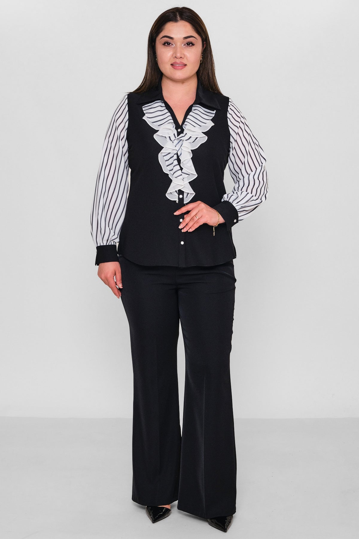 Kifayet - Plus Size Shirt (KFY26Y18708-20) - 8690200156779
