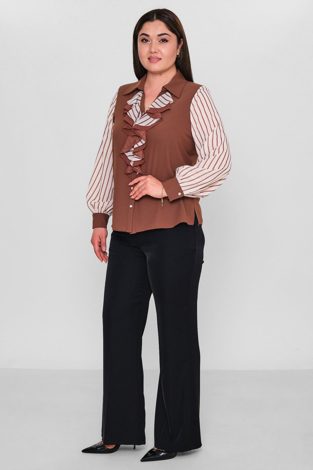 Kifayet - Plus Size Shirt (KFY26Y18708-20) - 8690200156816