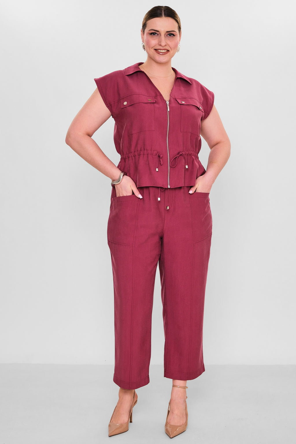 Laluce - Plus Size Trousers (L2.Y26.PNT.2P223) - 8690200156939