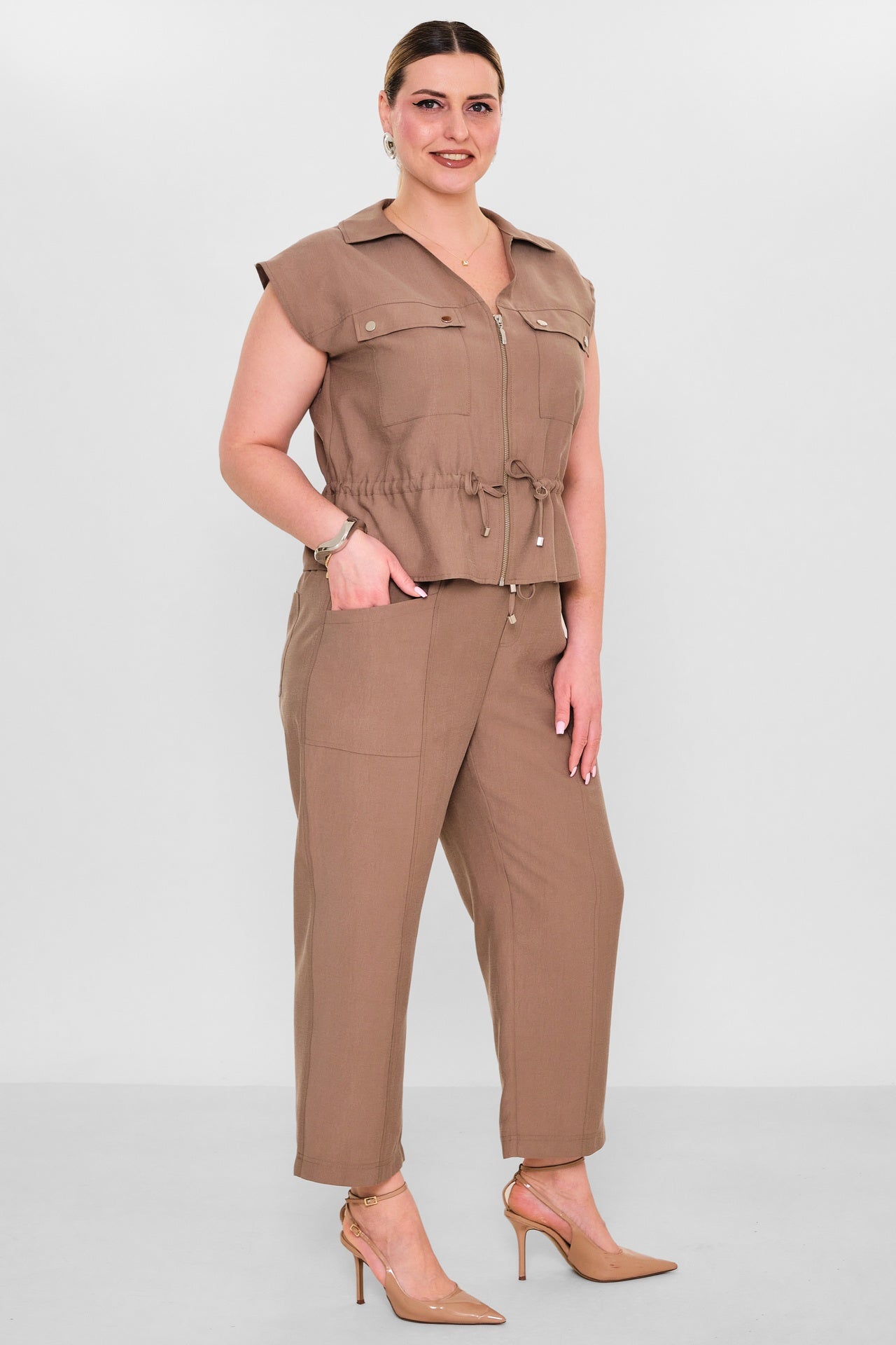 Laluce - Plus Size Trousers (L2.Y26.PNT.2P223) - 8690200156946