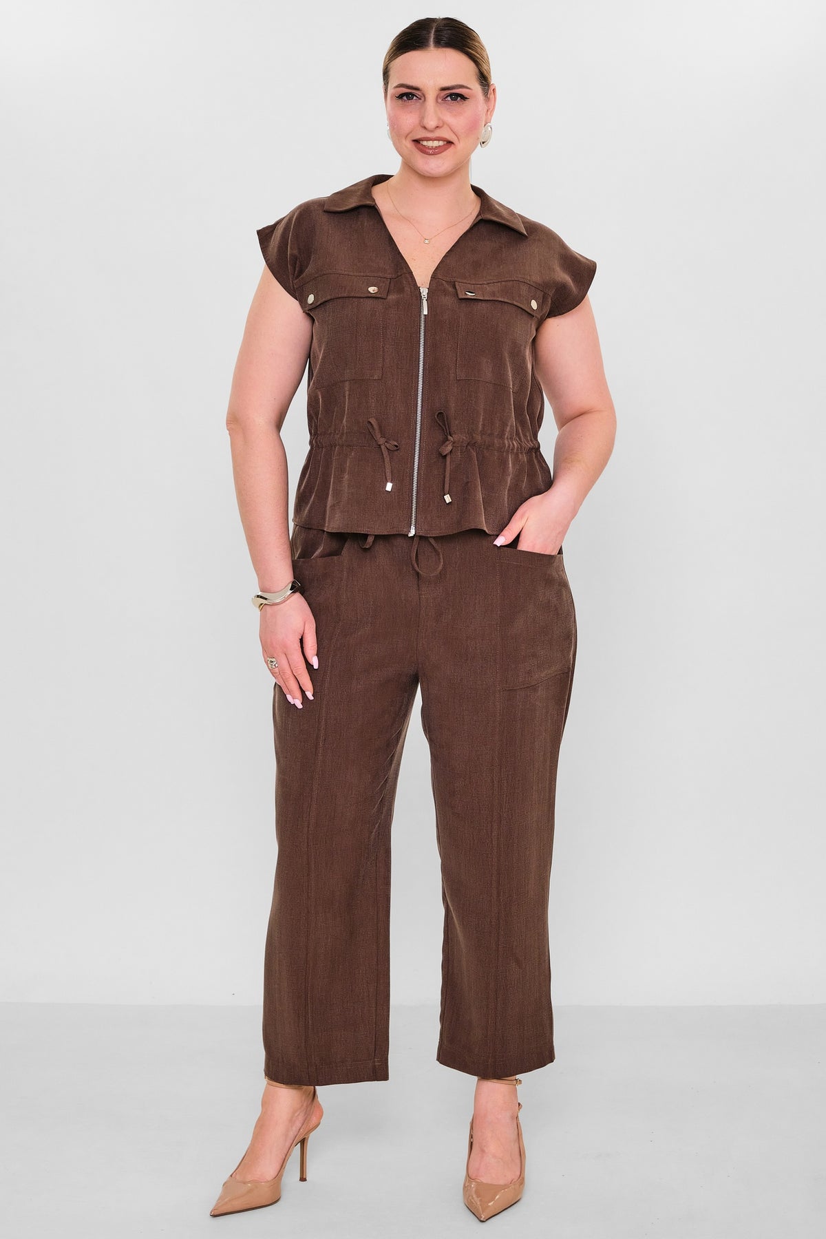 Laluce - Plus Size Trousers (L2.Y26.PNT.2P223) - 8690200156953