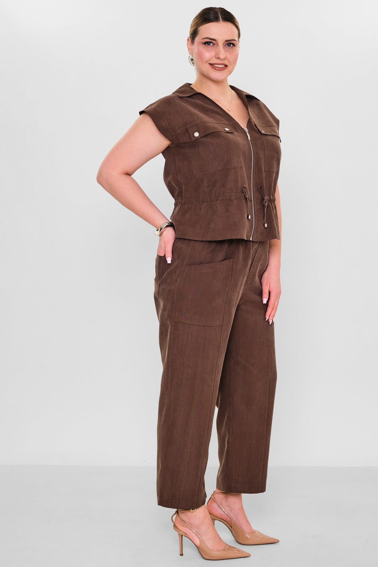 Laluce - Plus Size Trousers (L2.Y26.PNT.2P223) - 8690200156953