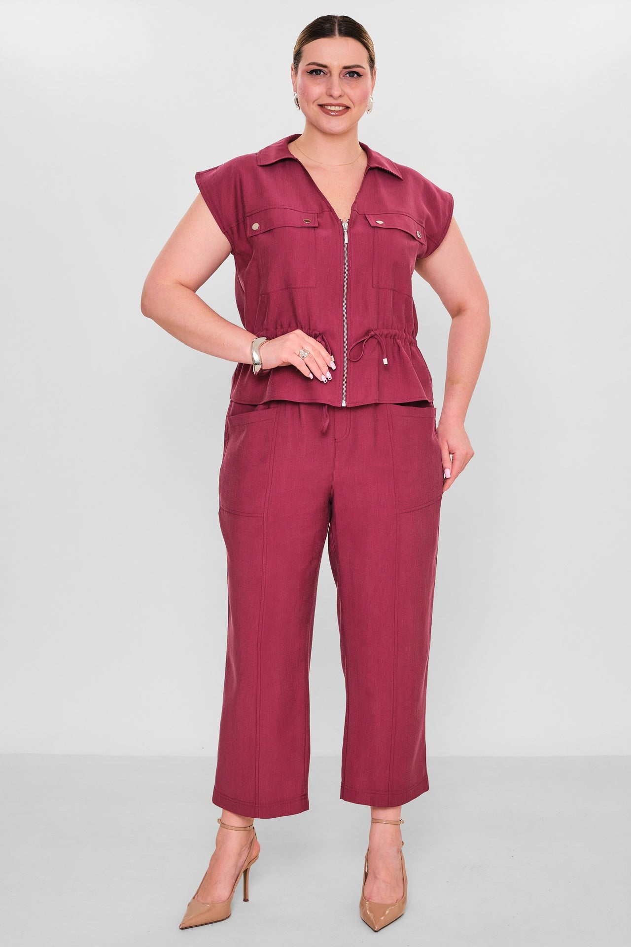 Laluce - Plus Size Waistcoat (L2.Y26.YK.2Y13) - 8690200156960