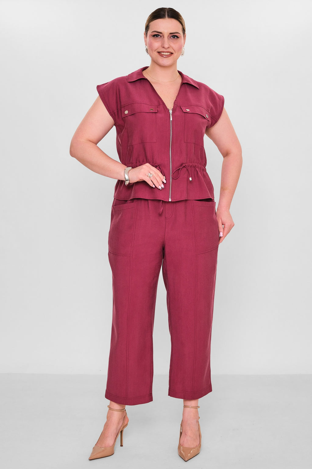 Laluce - Plus Size Waistcoat (L2.Y26.YK.2Y13) - 8690200156960