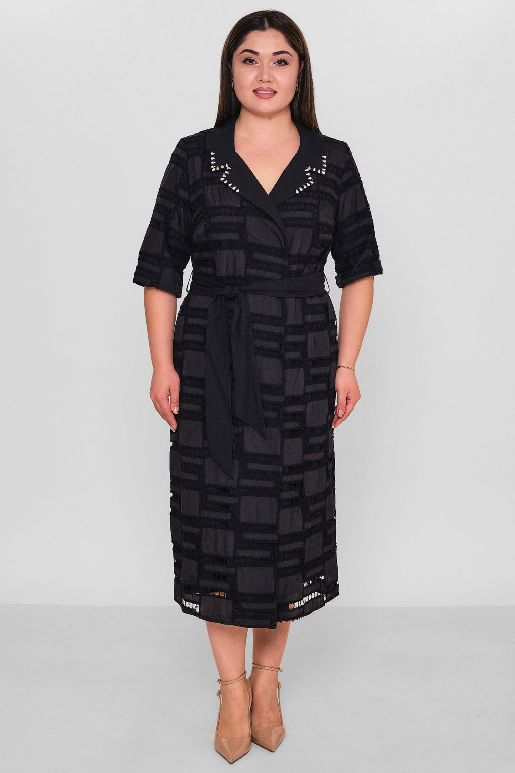 Gumanize - Plus Size Dress (GMZ2025-1153-7048) - 8690200157134