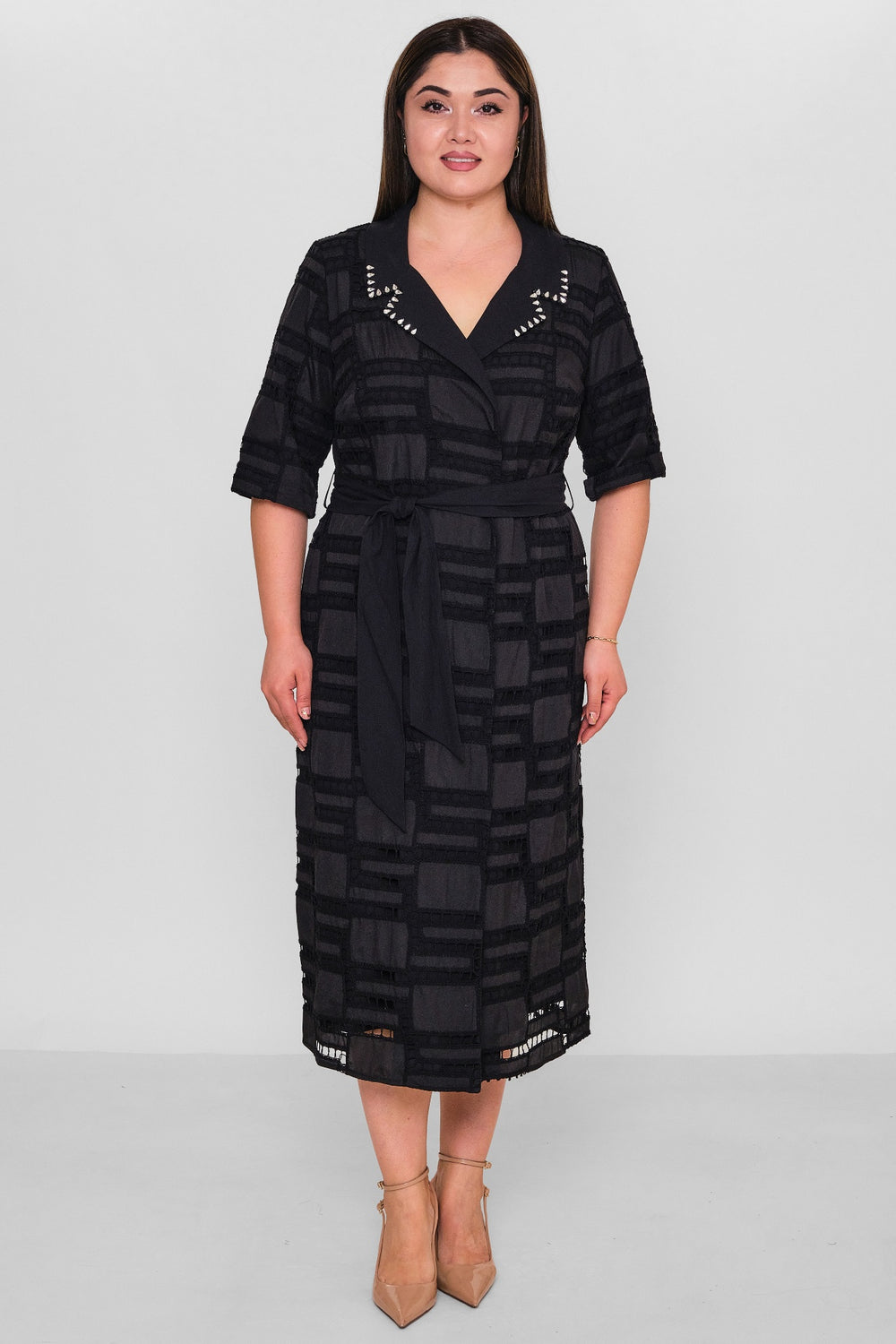 Gumanize - Plus Size Dress (GMZ2025-1153-7048) - 8690200157134