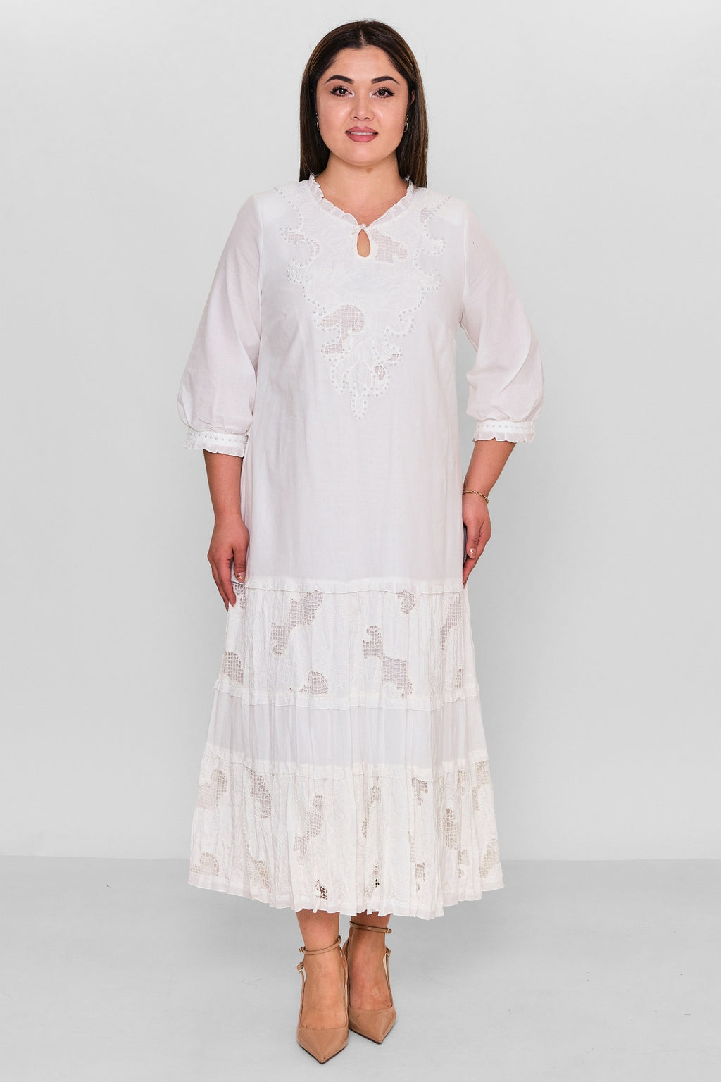 Gumanize - Plus Size Dress (GMZ2025-1206-7046) - 8690200157158