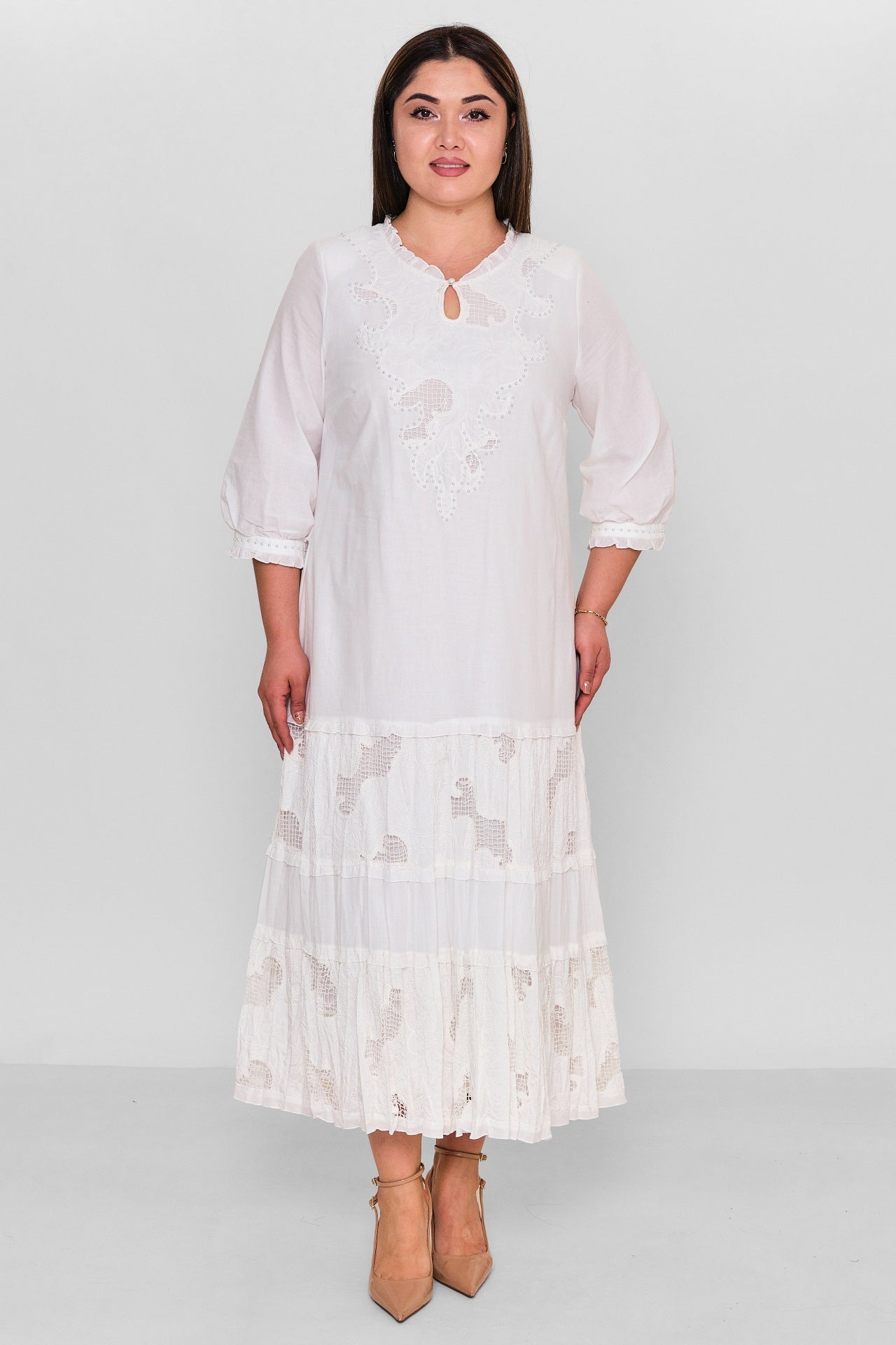 Gumanize - Plus Size Dress (GMZ2025-1206-7046) - 8690200157158