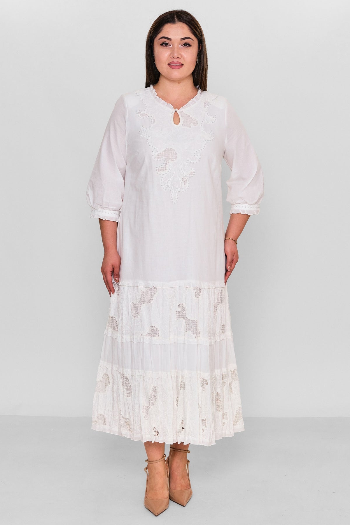 Gumanize - Plus Size Dress (GMZ2025-1206-7046) - 8690200157158
