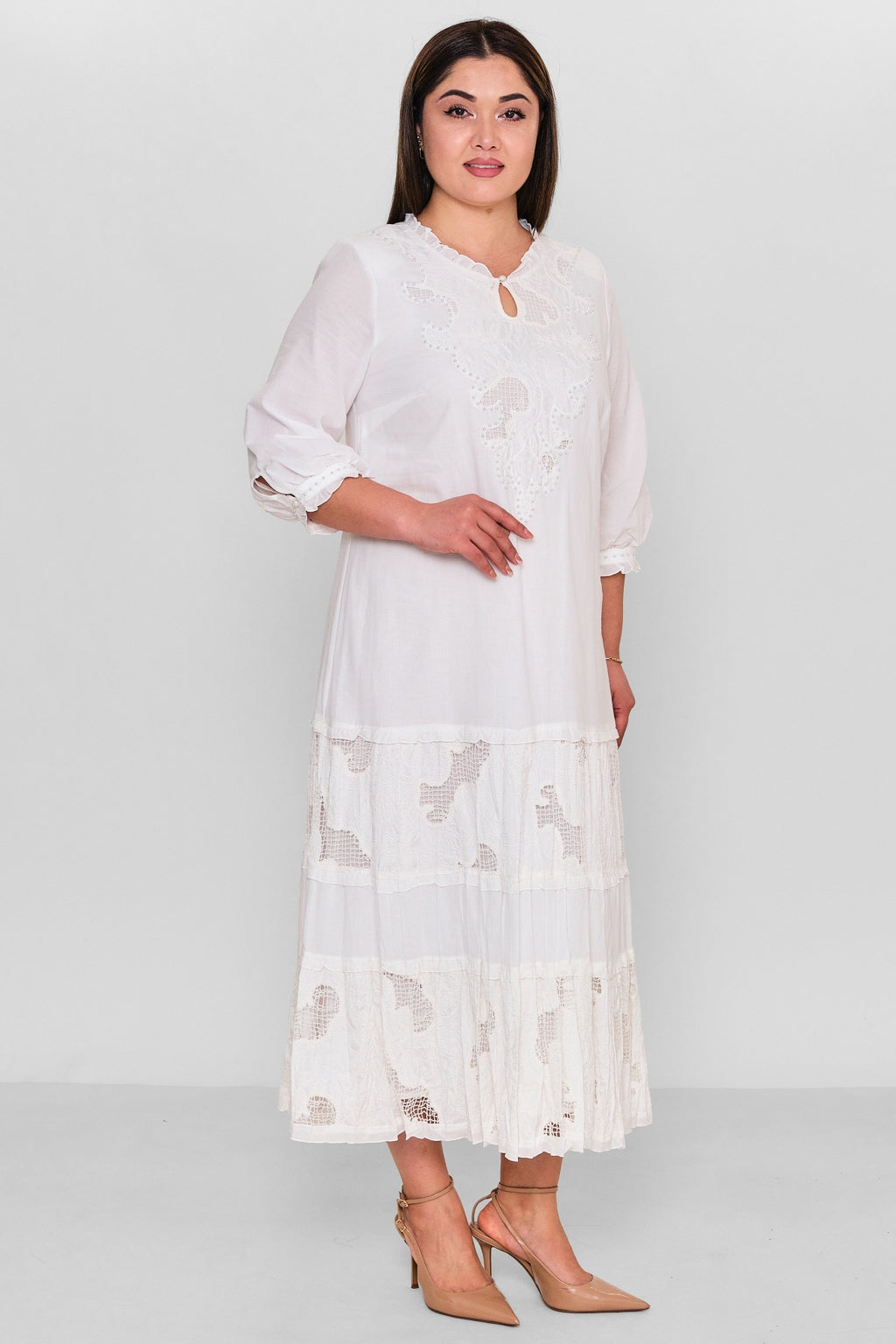 Gumanize - Plus Size Dress (GMZ2025-1206-7046) - 8690200157158