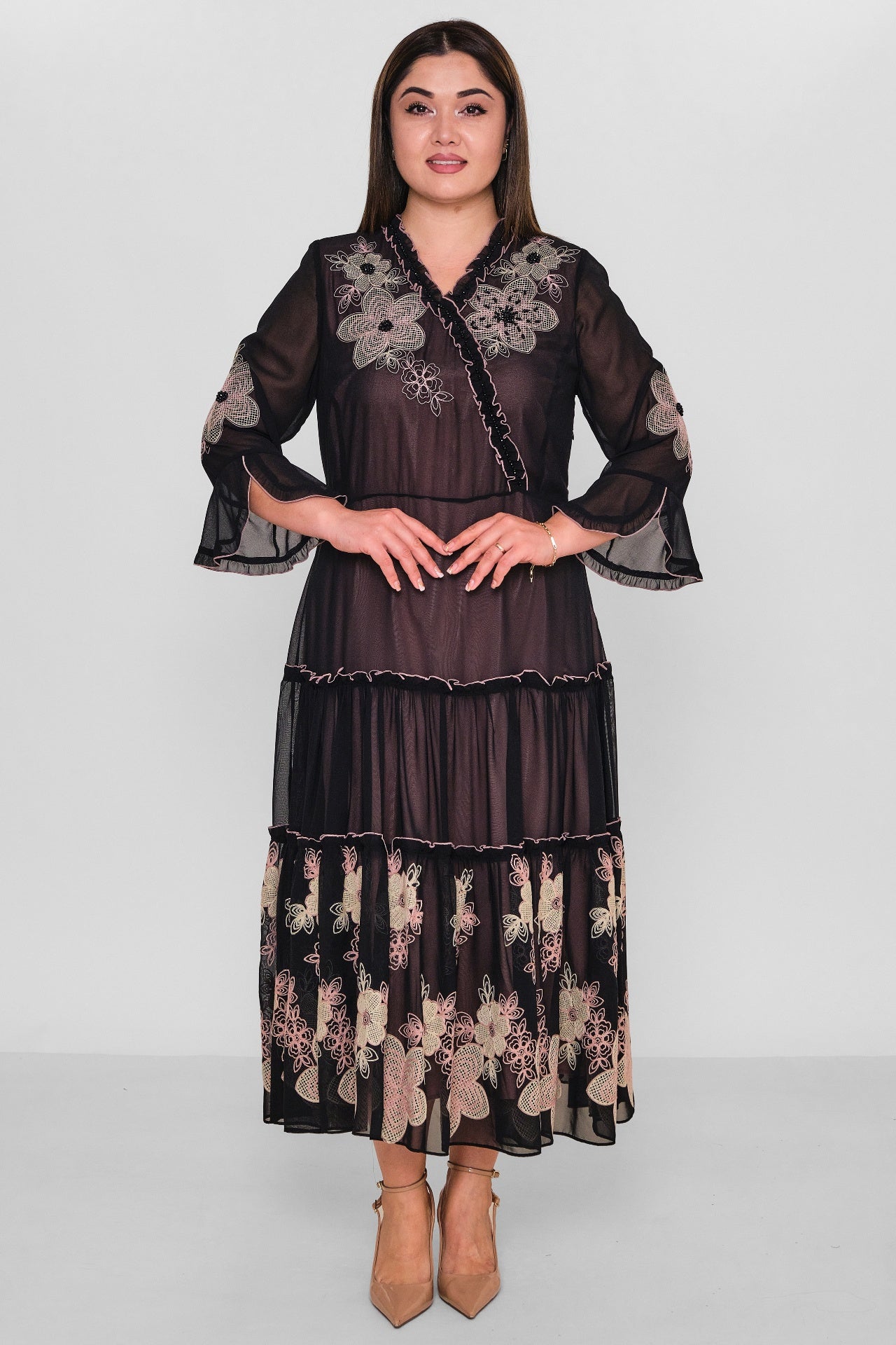 Gumanize - Plus Size Dress (GMZ2025-286-7415) - 8690200157172