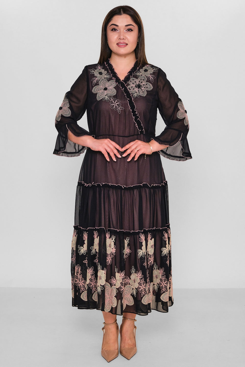 Gumanize - Plus Size Dress (GMZ2025-286-7415) - 8690200157172