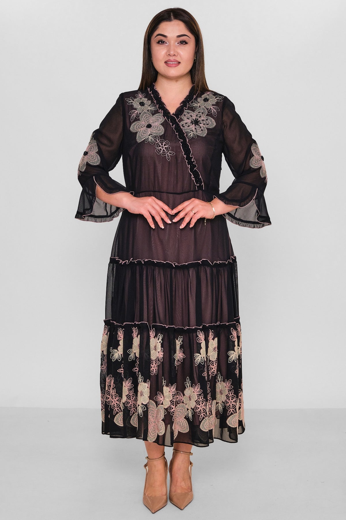 Gumanize - Plus Size Dress (GMZ2025-286-7415) - 8690200157172