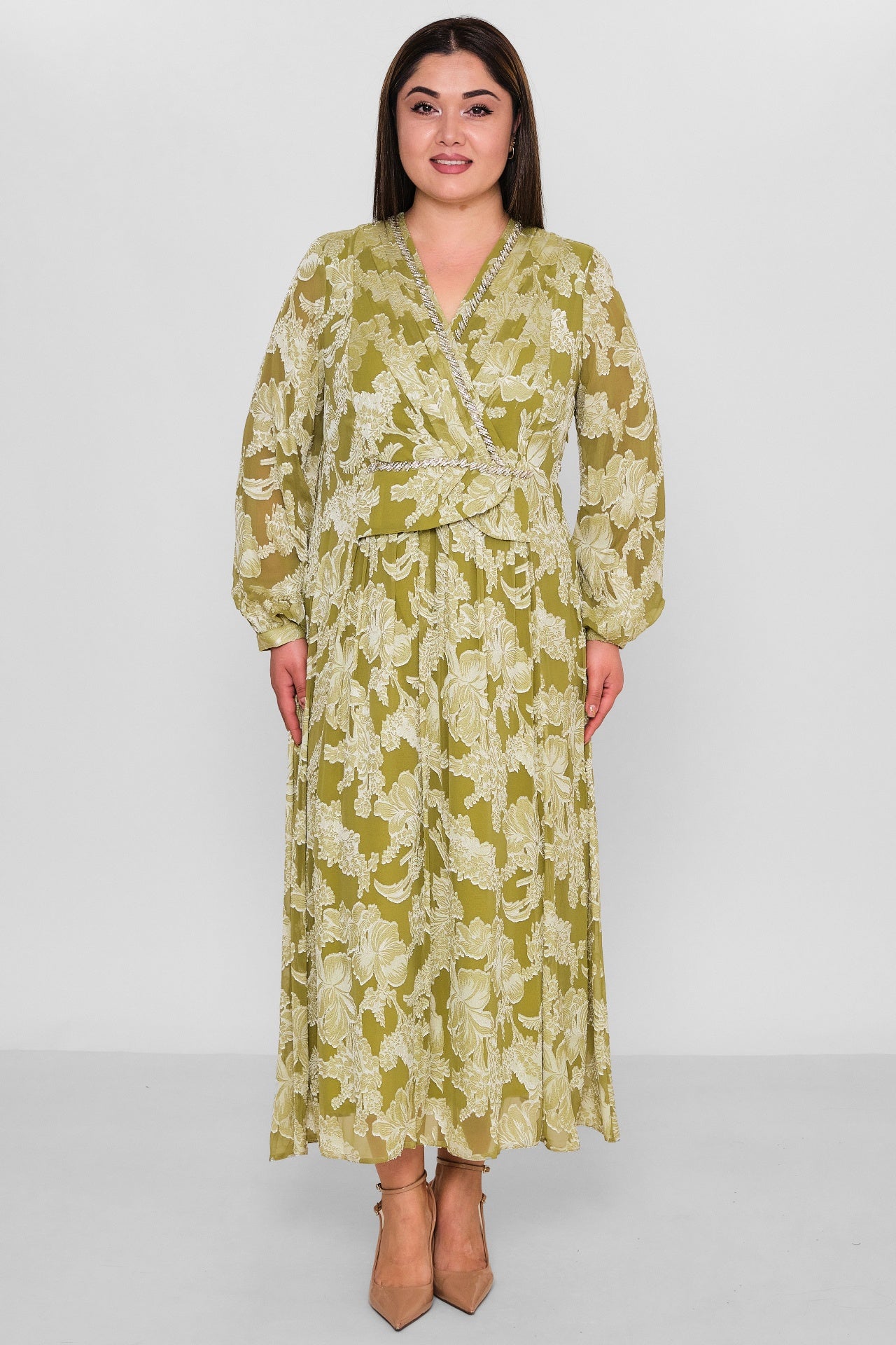 Gumanize - Plus Size Dress (GMZ2025-888-7646) - 8690200157189
