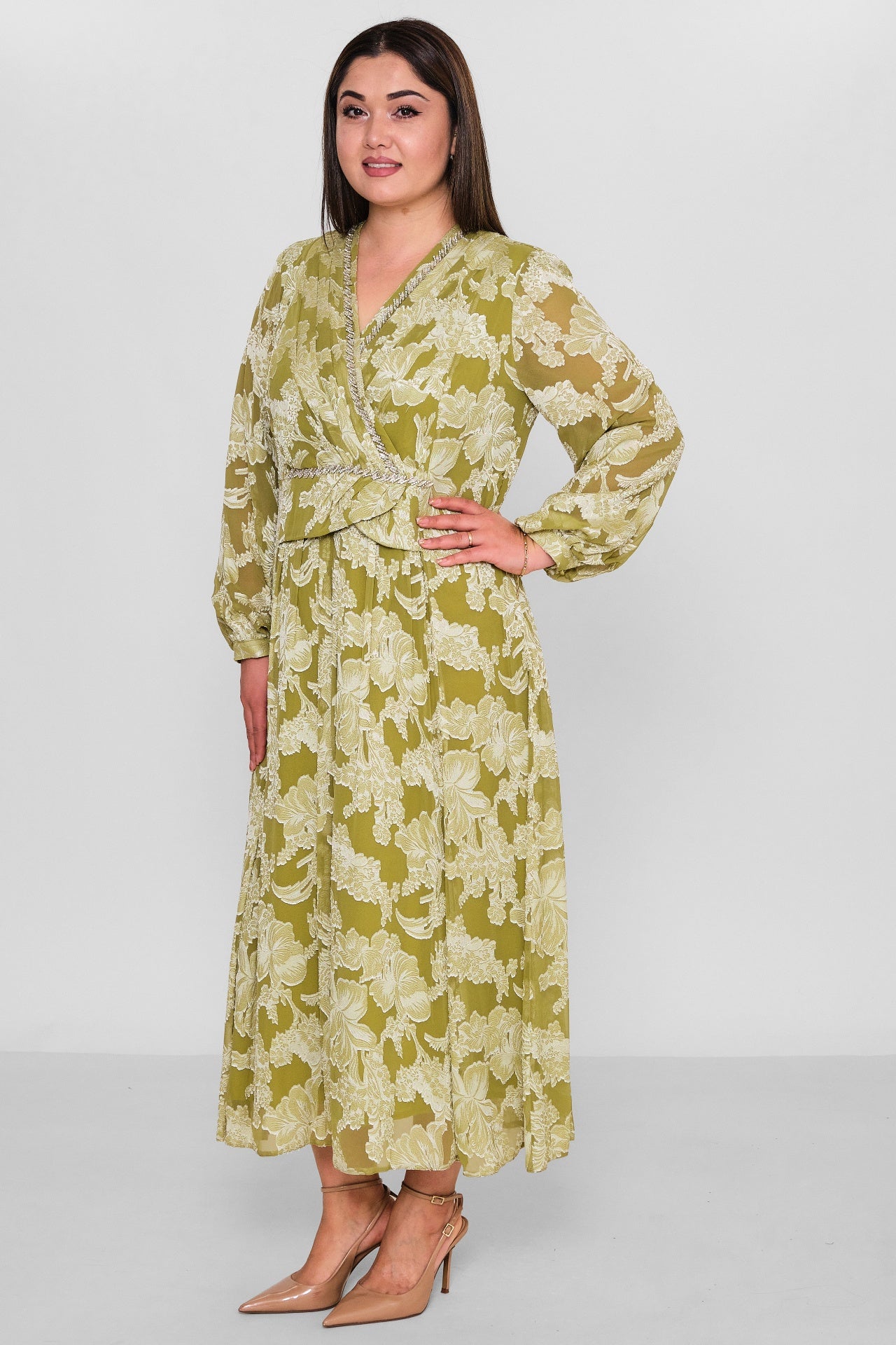 Gumanize - Plus Size Dress (GMZ2025-888-7646) - 8690200157189