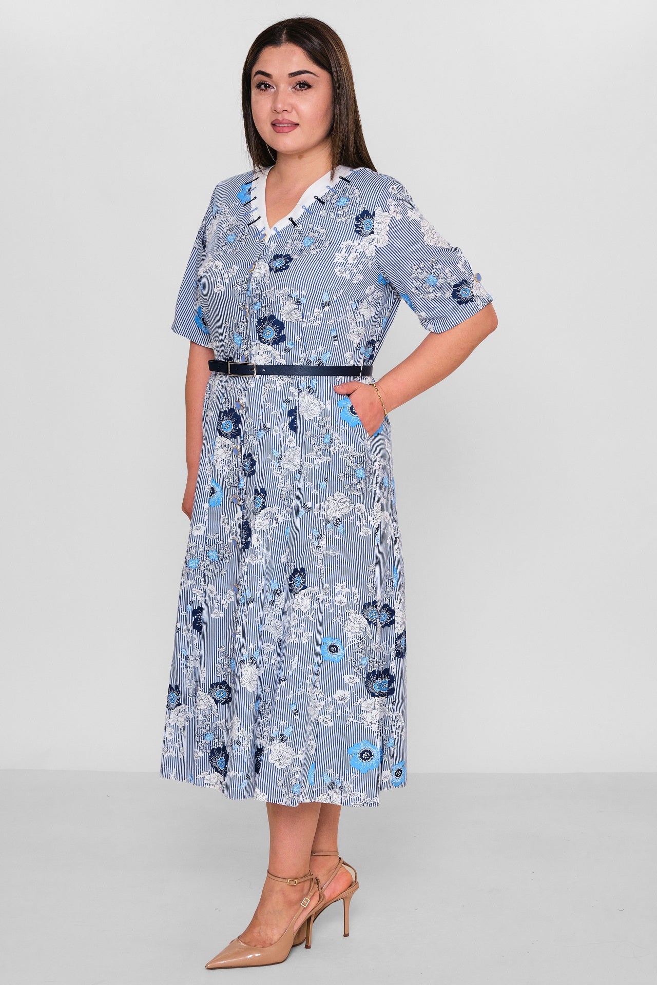 Gumanize - Plus Size Dress (GMZ2025-900-7700) - 8690200157196