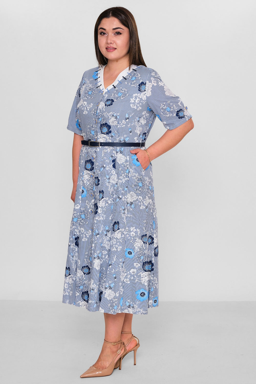 Gumanize - Plus Size Dress (GMZ2025-900-7700) - 8690200157196