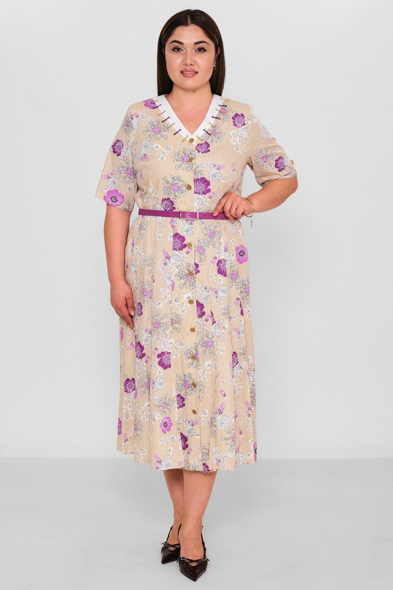 Gumanize - Plus Size Dress (GMZ2025-900-7700) - 8690200157202