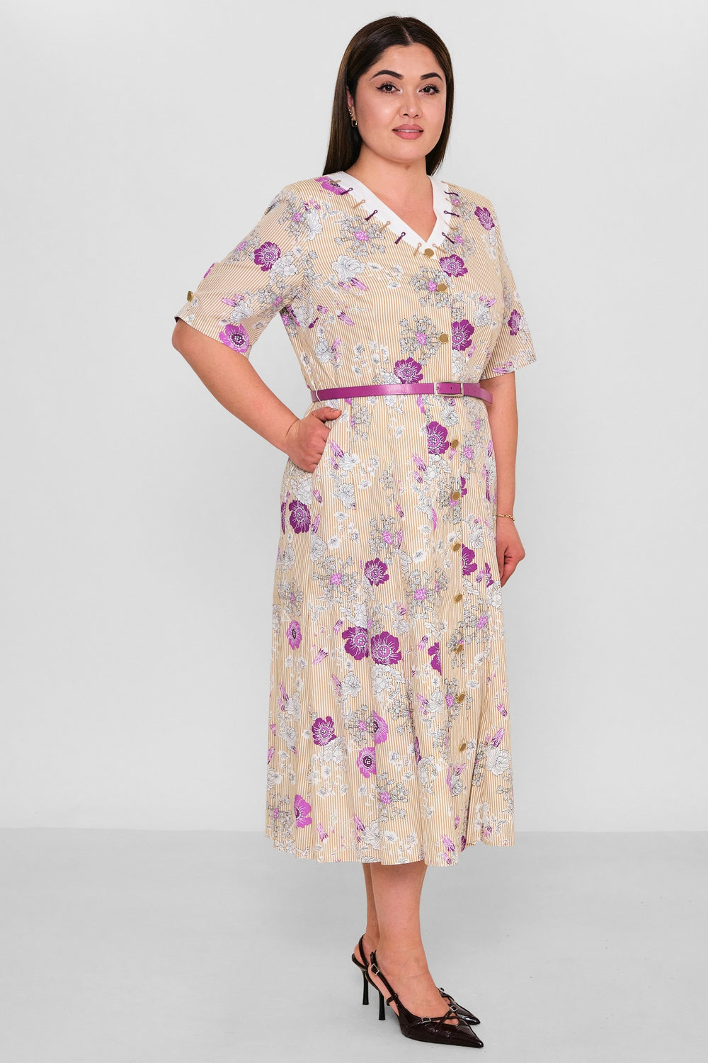 Gumanize - Plus Size Dress (GMZ2025-900-7700) - 8690200157202