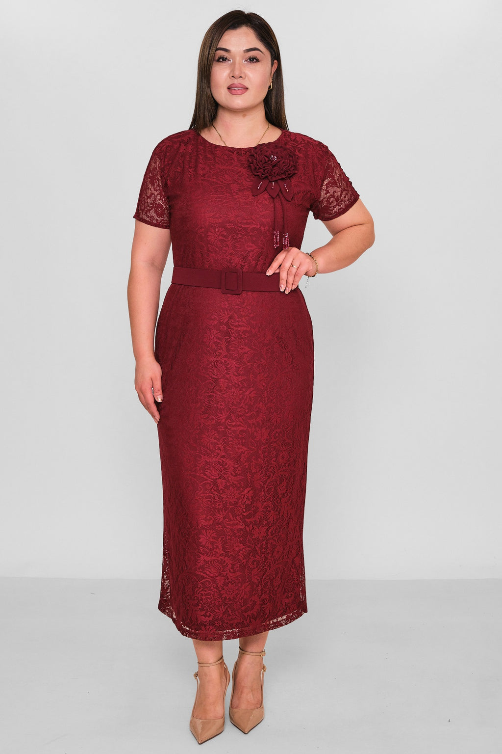 Dress Port - Plus Size Dress (DSP26Y5739) - 8690200158643