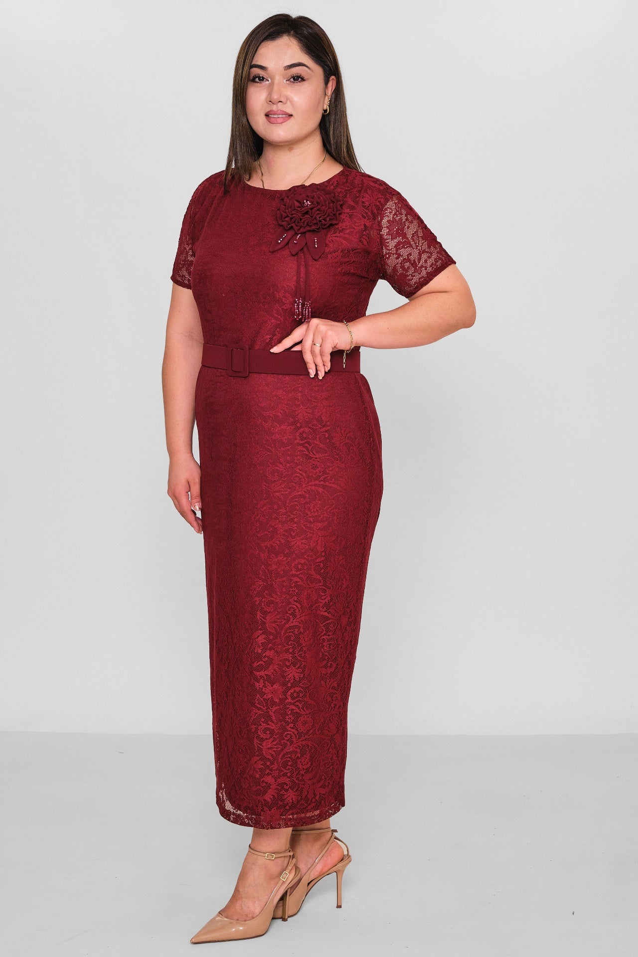 Dress Port - Plus Size Dress (DSP26Y5739) - 8690200158643
