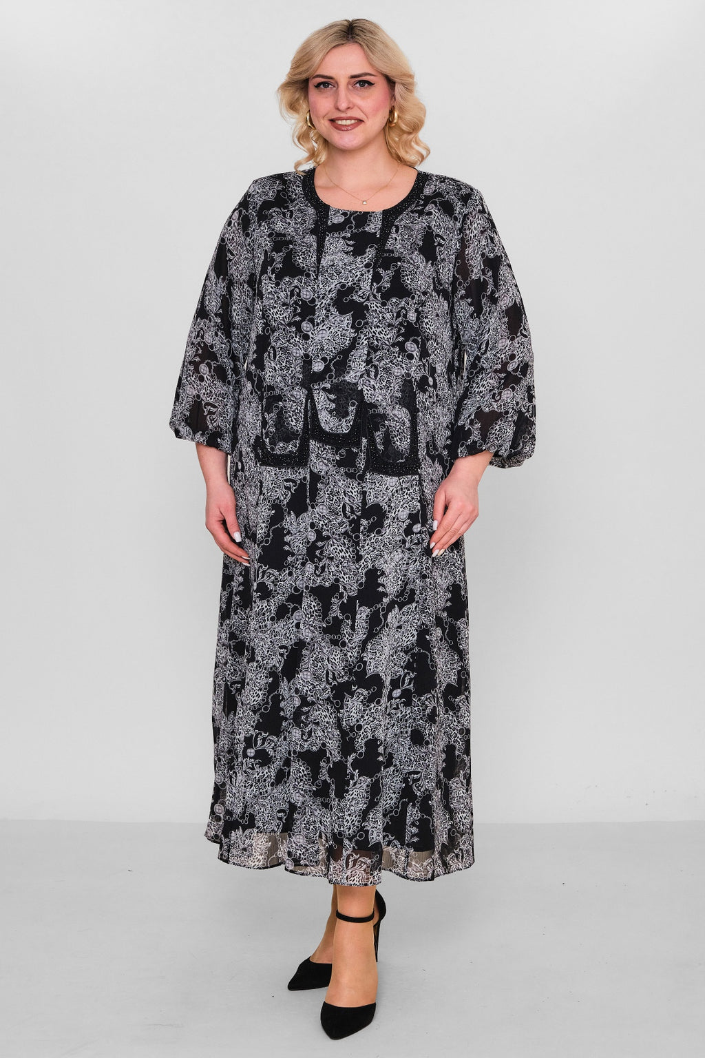 Gumanize - Extended Plus Size Dress (GMZ2026-511-6413) - 8690200158704
