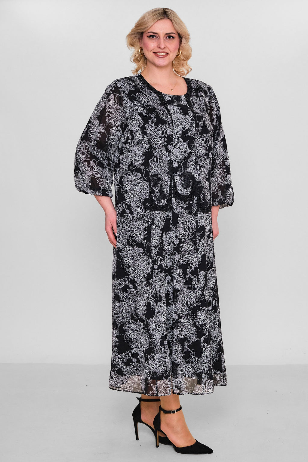 Gumanize - Extended Plus Size Dress (GMZ2026-511-6413) - 8690200158704