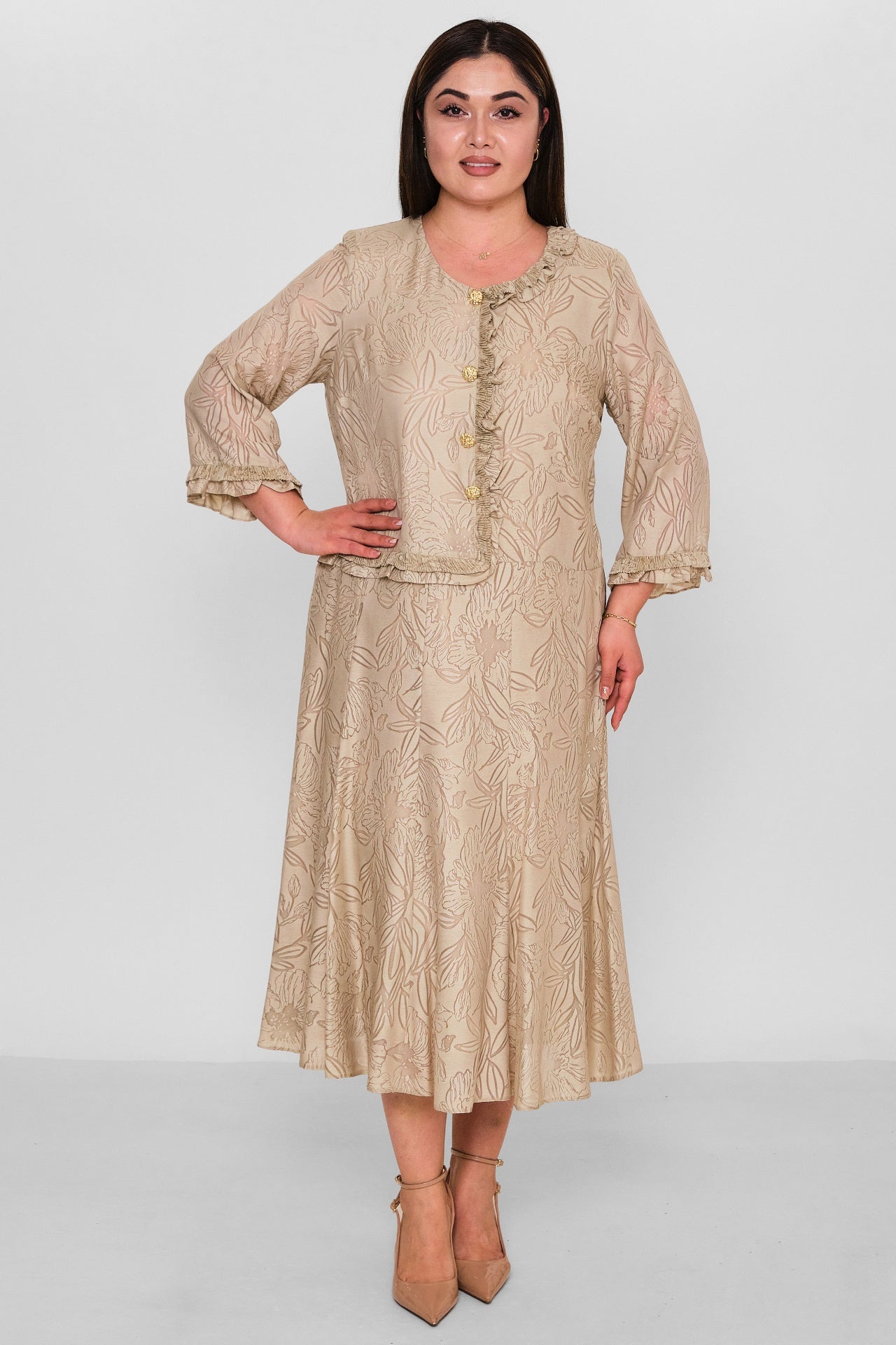 Gumanize - Plus Size Dress (GMZ2025-1072-7722) - 8690200160004