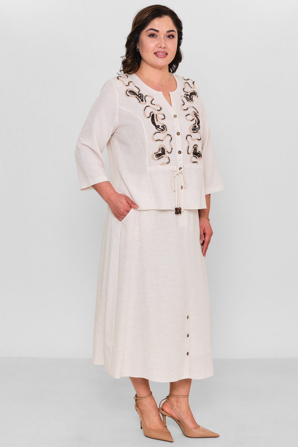 Gumanize - Plus Size Suit (GMZ437-8086) - 8690200161476