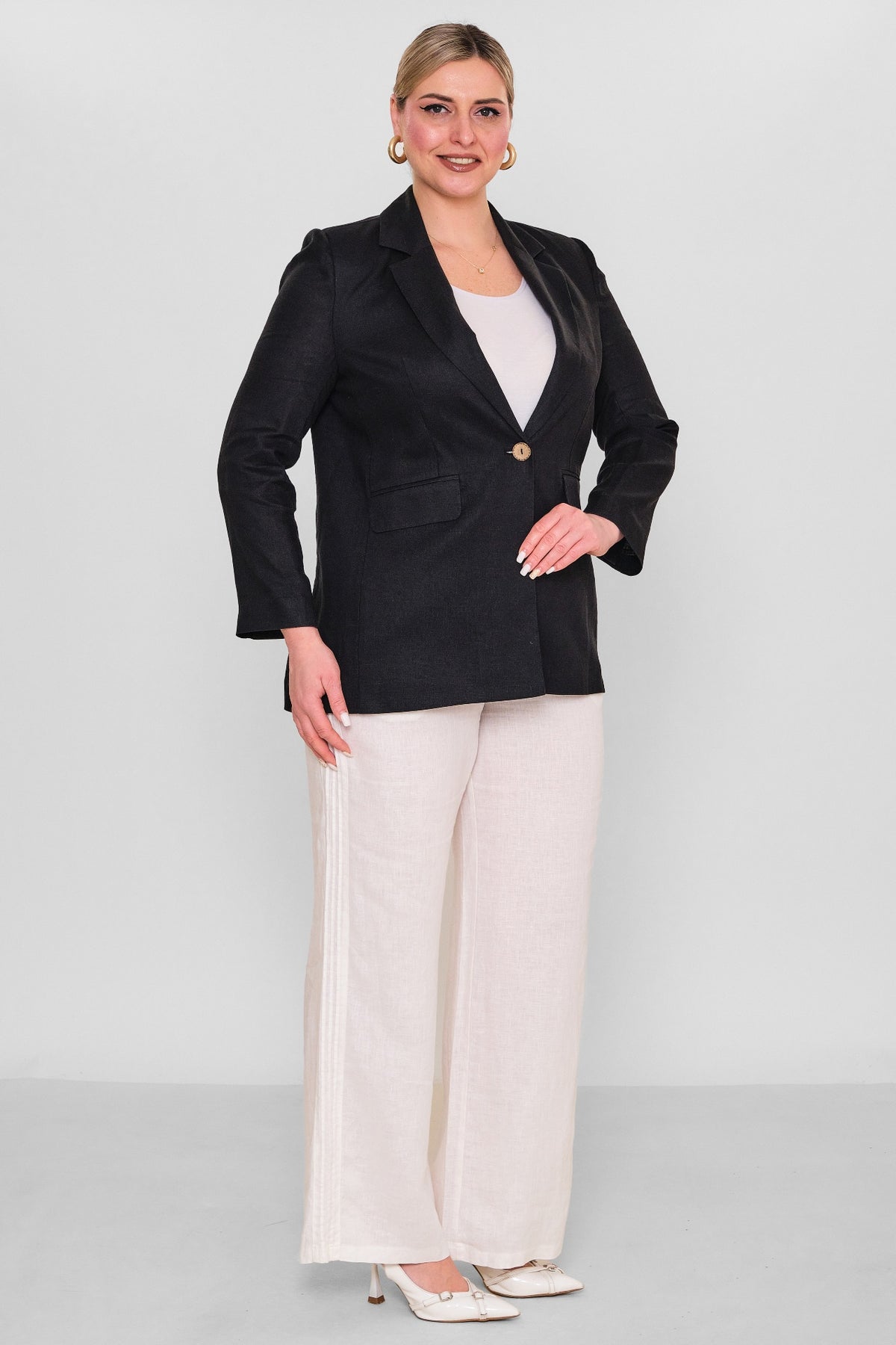 Elitline - Plus Size Jacket (ELT26Y4-55-3020) - 8690200161704
