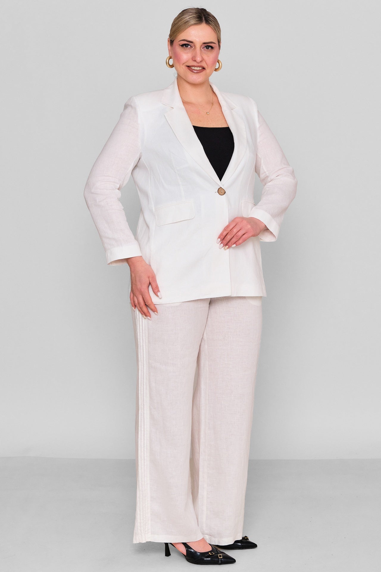 Elitline - Plus Size Jacket (ELT26Y4-55-3020) - 8690200161711