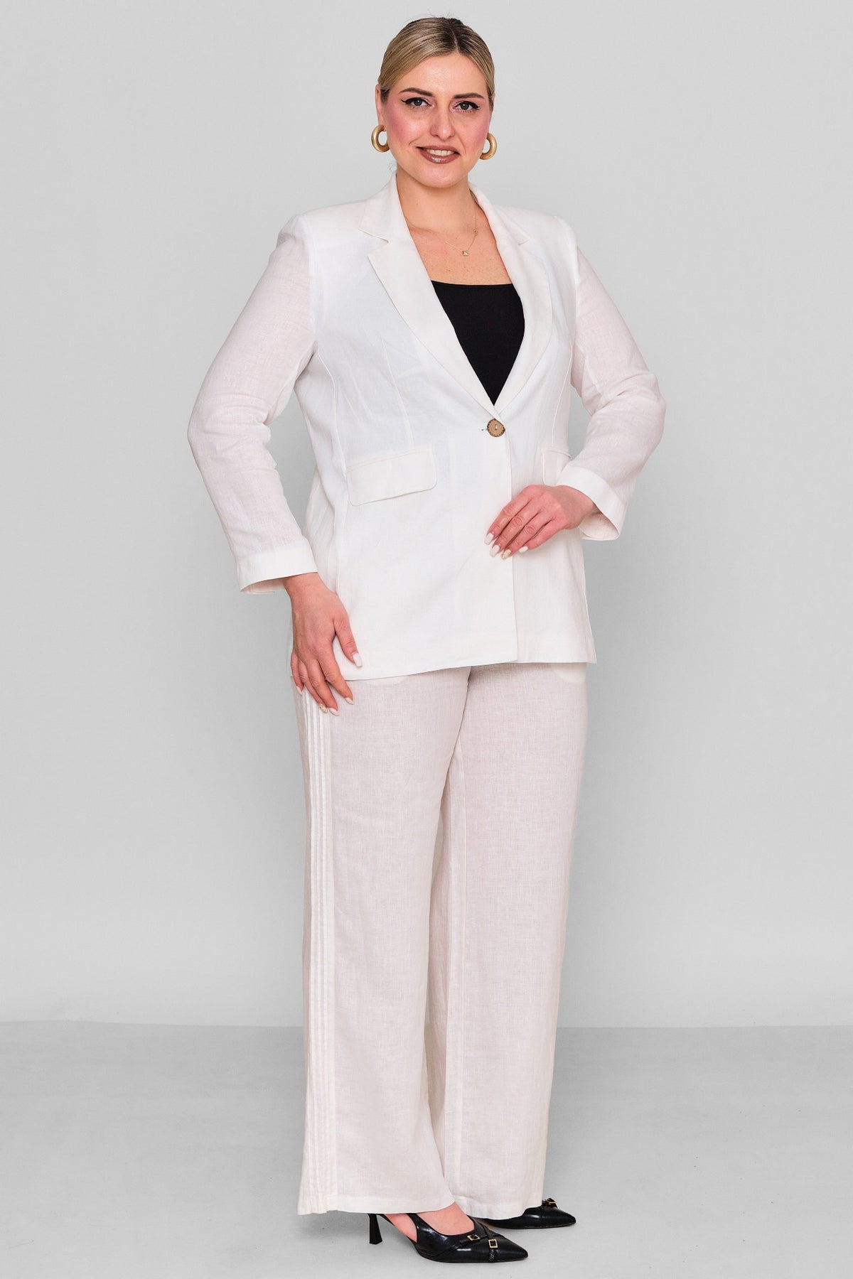 Elitline - Plus Size Jacket (ELT26Y4-55-3020) - 8690200161711