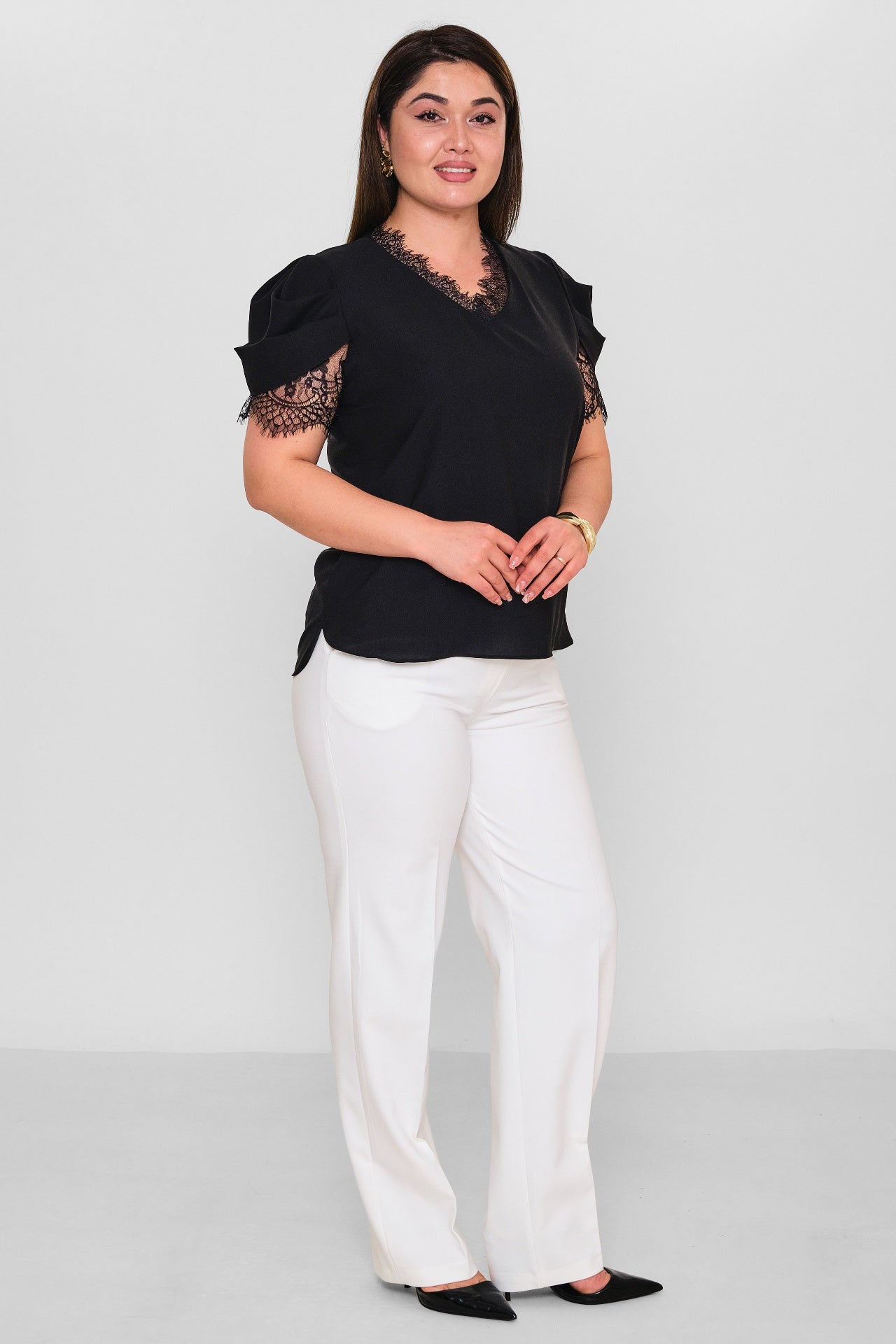 Welike - Plus Size Blouse (WLK26Y1467) - 8690200162459