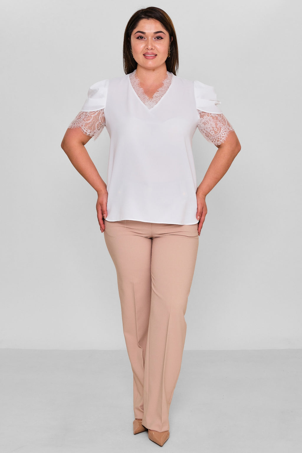 Welike - Plus Size Blouse (WLK26Y1467) - 8690200162466