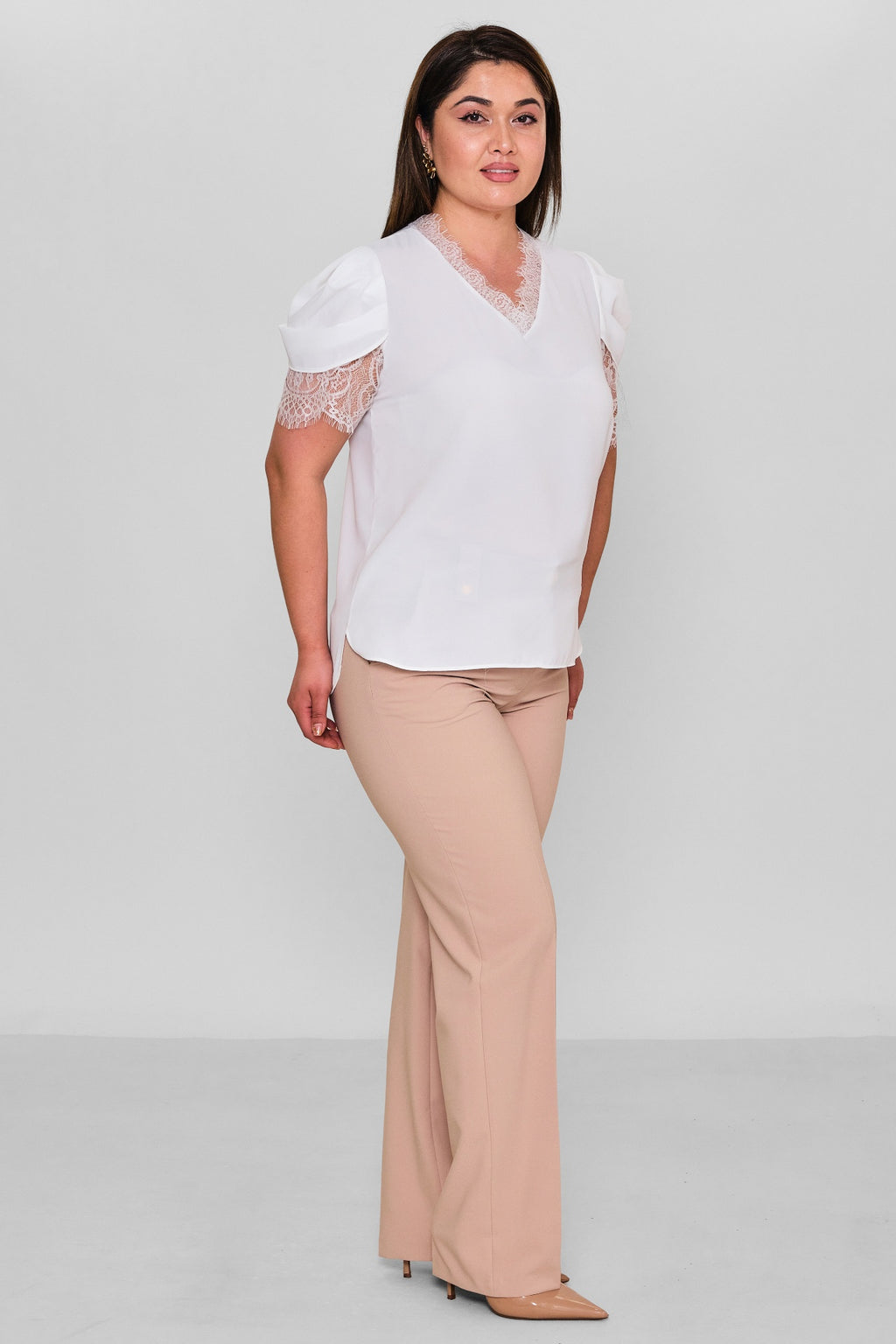 Welike - Plus Size Blouse (WLK26Y1467) - 8690200162466