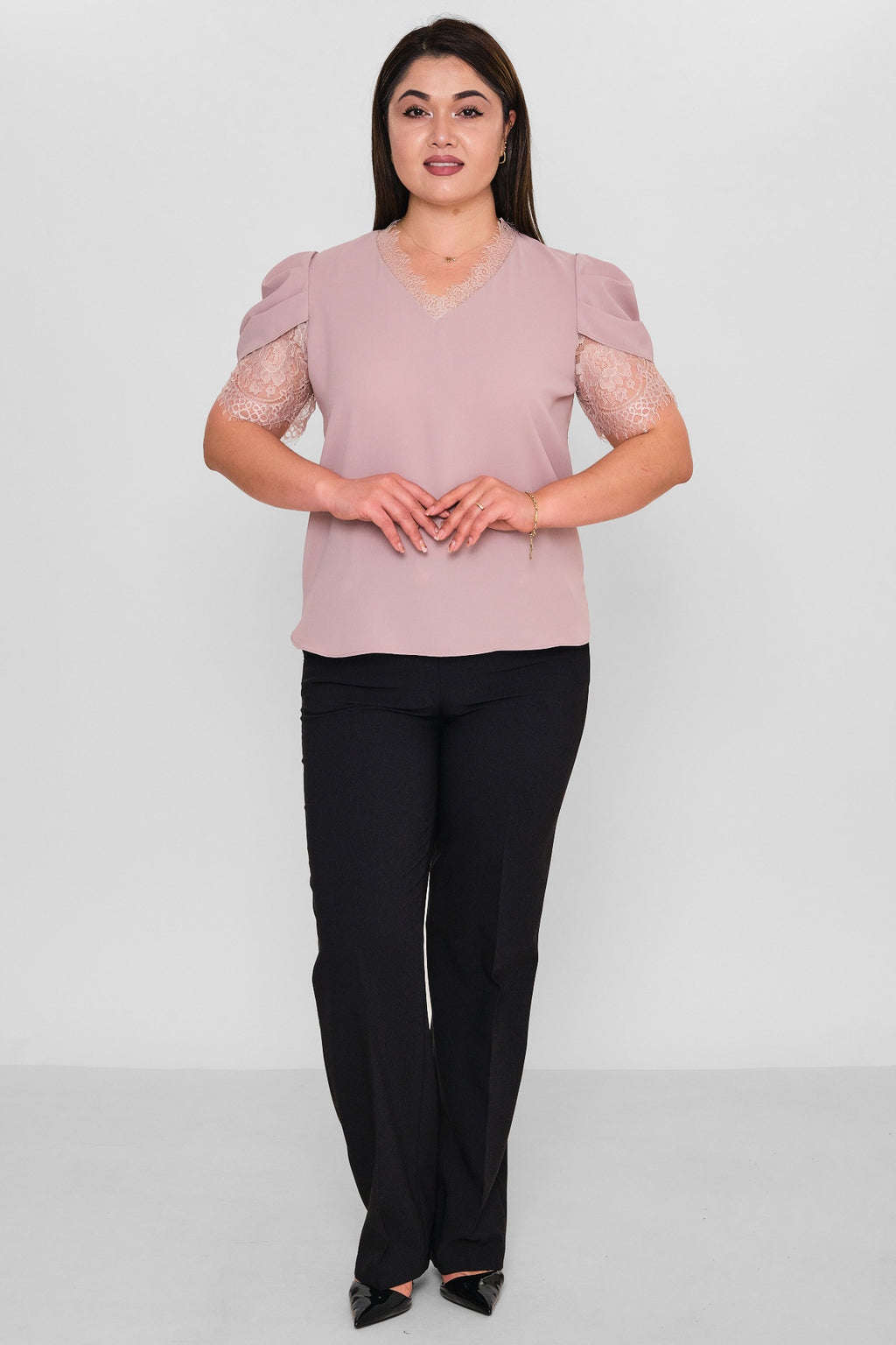 Welike - Plus Size Blouse (WLK26Y1467) - 8690200162497