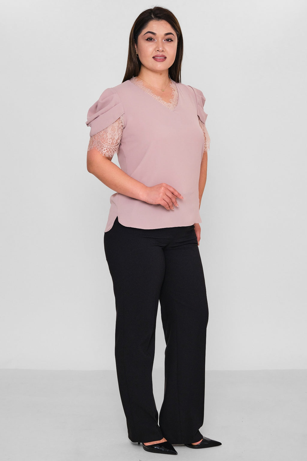 Welike - Plus Size Blouse (WLK26Y1467) - 8690200162497
