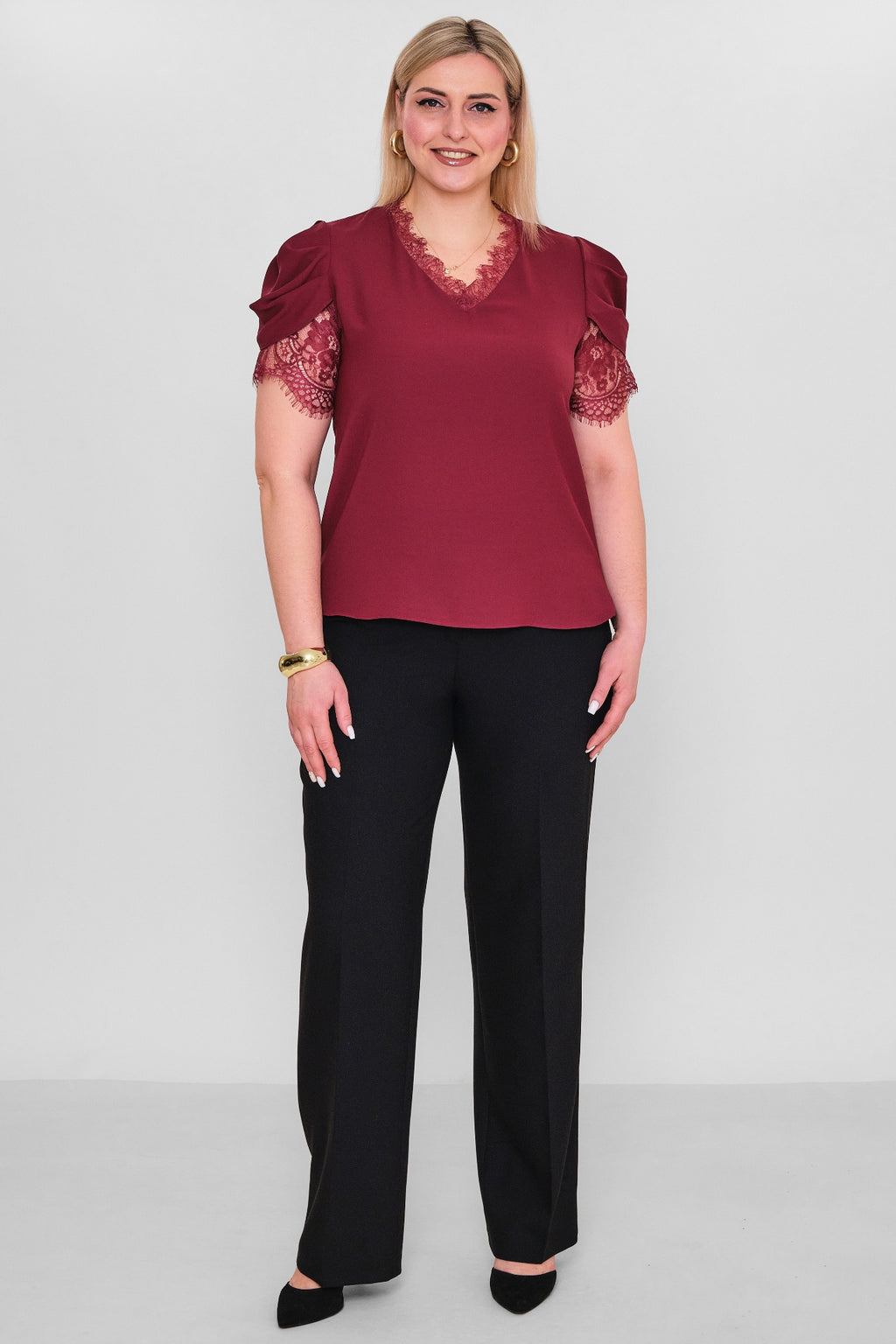 Welike - Plus Size Blouse (WLK26Y1467) - 8690200162503